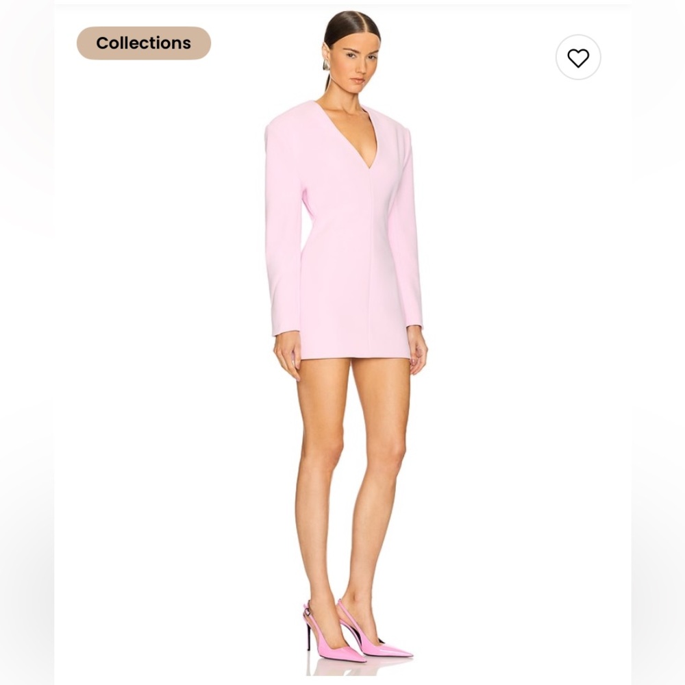 SER.O.YA Holli crepe mini dress in ballet pink